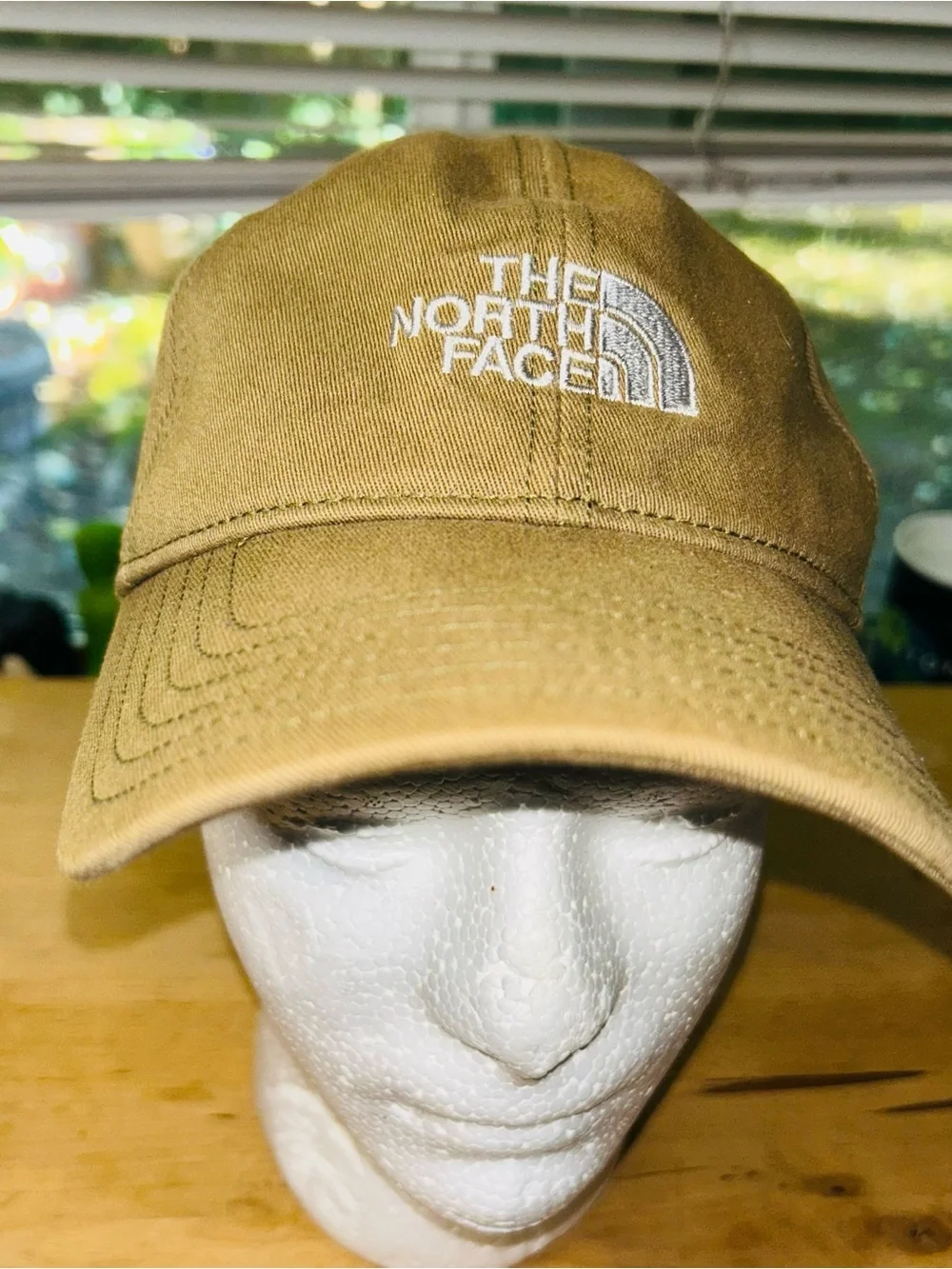 The North Face Norm Hat Cap A FLEX  Khaki Brown White Embroidered Logo S/P - M/M